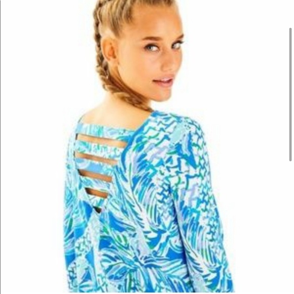 Lilly Pulitzer Ophelia Dress Canopy Chaos Blue XS - Picture 8 of 8